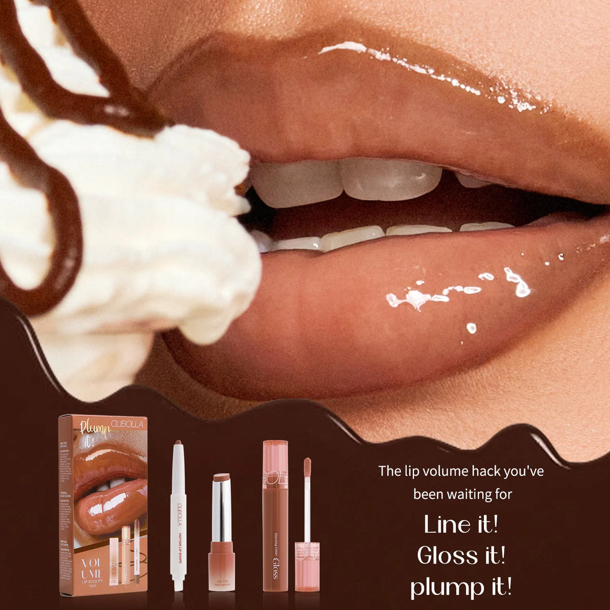 3-Pack K-Beauty Lip Gloss Set | Mirror Shine & Glasting Gloss Lip Gloss Set QXL