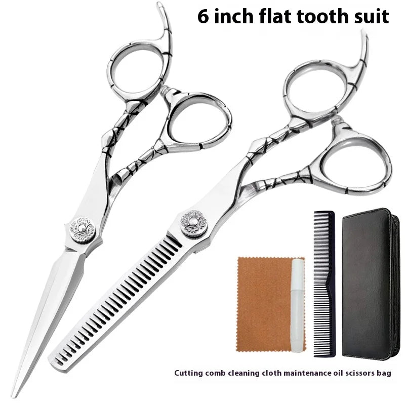Professional 6" Barber Thinning & Precision Scissors Set Barber Scissors Set QXL A3-set