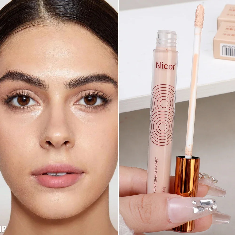 Liquid Contour & Highlight Pen | Waterproof Matte Bronzer Contour Highlighter Pen QXL