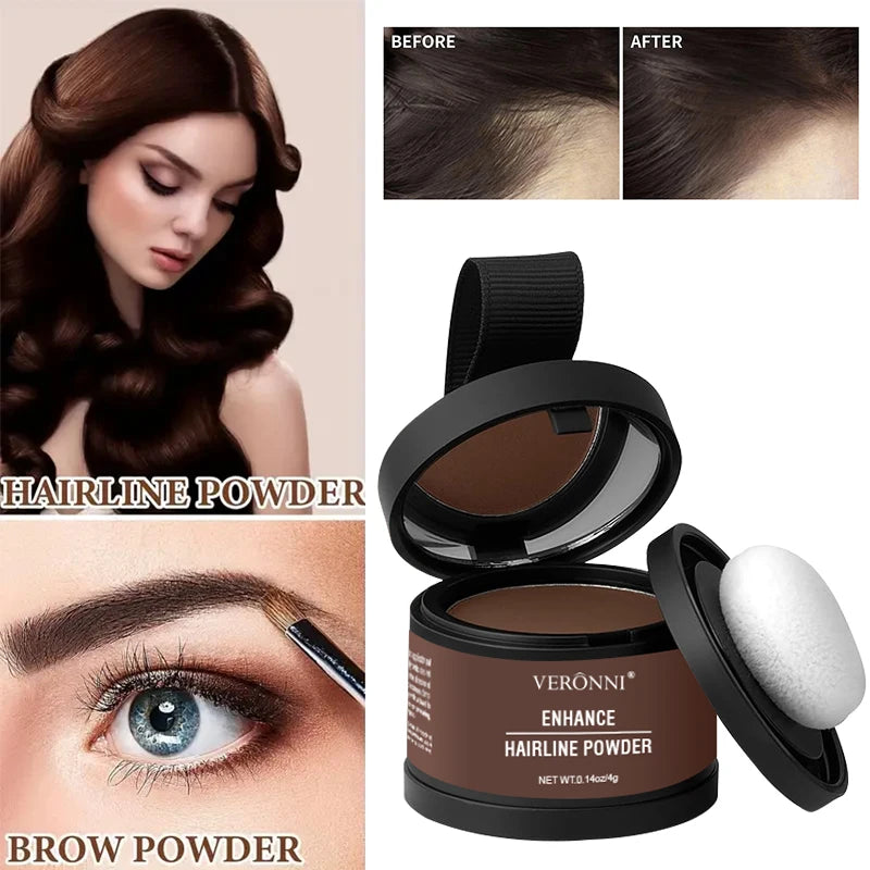 Waterproof Hairline Shadow Powder 4g | Root & Scalp Cover Hairline Cover Powder QXL