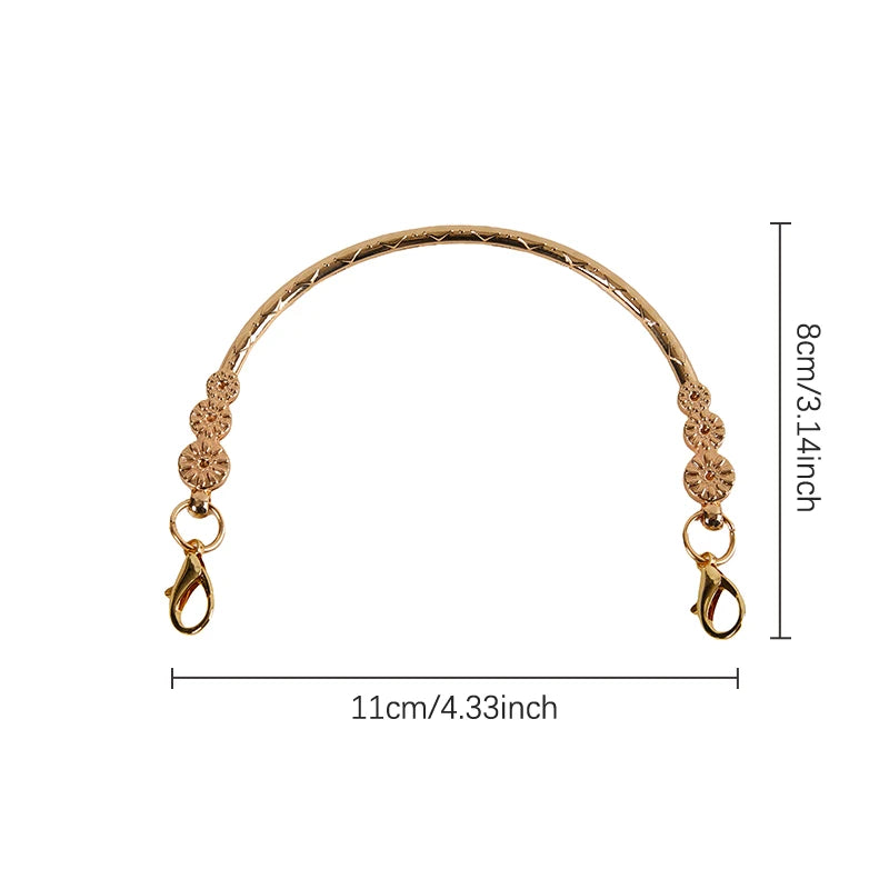 11cm Round Metal Bag Frame Handle | DIY Purse Clasp Hardware Bag Frame Handle QXL