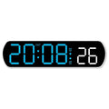 Voice-Activated LED Digital Alarm Clock | Temp, Date & Timer Digital Alarm Clock QXL Blue