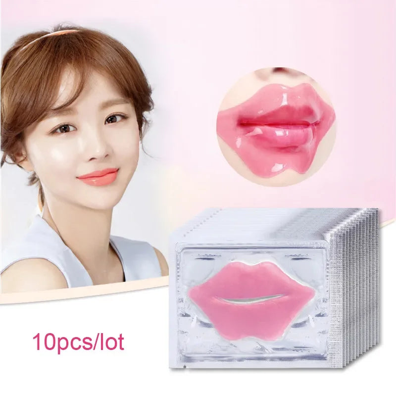SADOER 10-Pack Collagen Crystal Lip Mask Patches | Plump & Hydrate Lip Mask Patches QXL