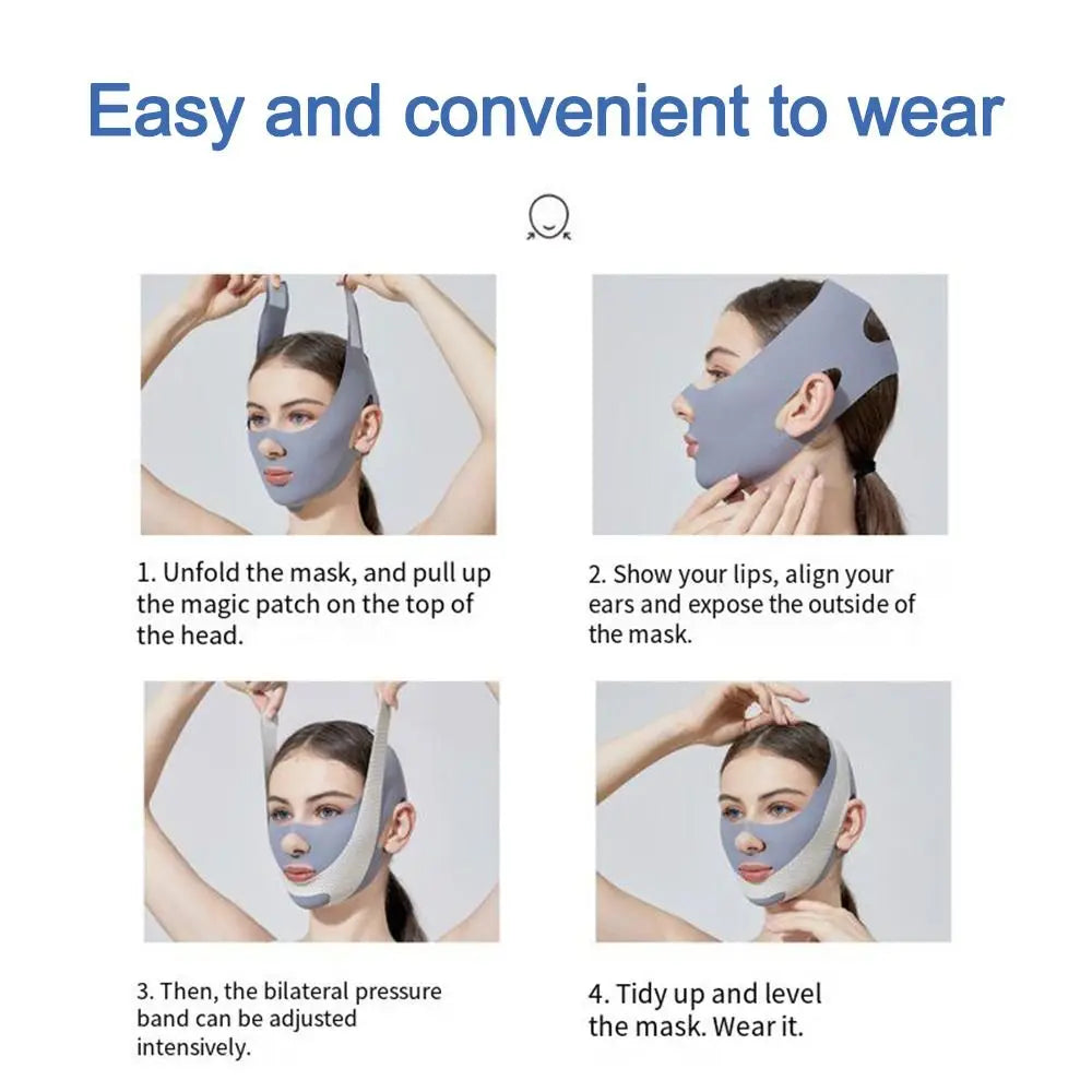 V-Line Face Sculpting Sleep Mask | Adjustable Lifting Strap Face Sculpting Mask QXL