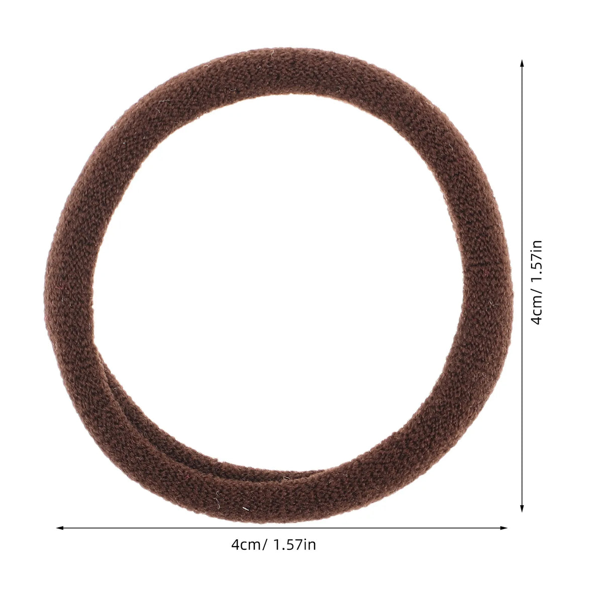100-Pack Seamless Elastic Hair Ties | Deep Coffee Ponytail Holders Elastic Hair Ties QXL