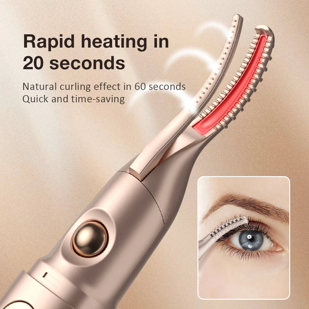 2-in-1 Heated Eyelash Curler & Electric Eyebrow Trimmer Heated Eyelash Curler QXL