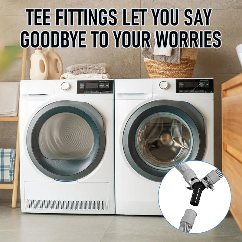 Y-Type Washing Machine Drain Hose Connector 8-Pc Set Drain Hose Connector QXL