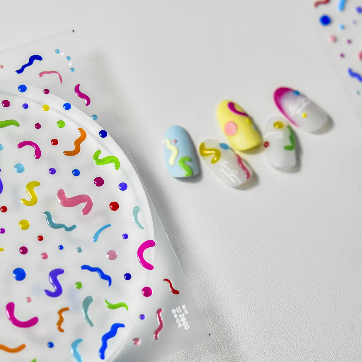 5D Butterfly & Totem Nail Art Stickers | Jelly Line Decals Nail Art Stickers QXL