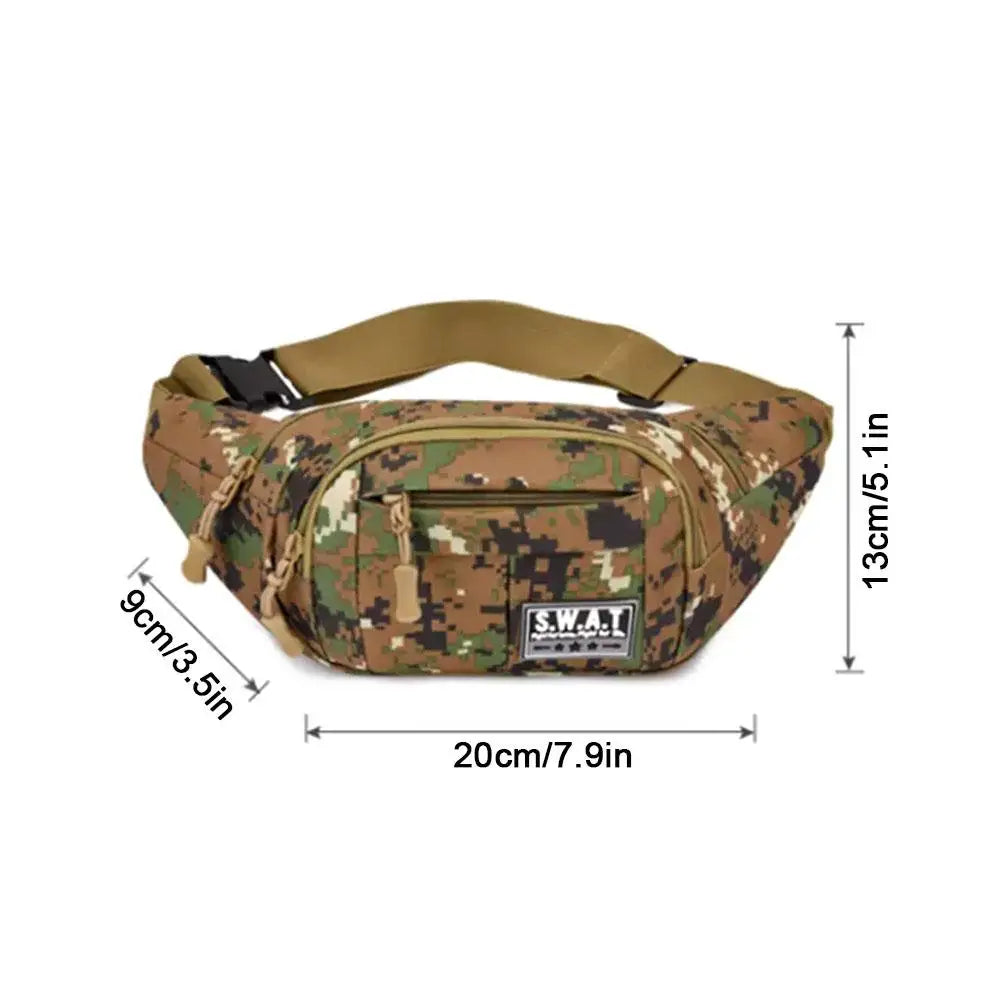Waterproof Camouflage Sling Waist Bag | Hiking & Travel Sling Waist Bag QXL
