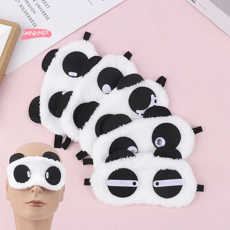 Plush Panda Sleep Mask | Soft Light-Blocking Eye Cover Sleep Eye Mask QXL