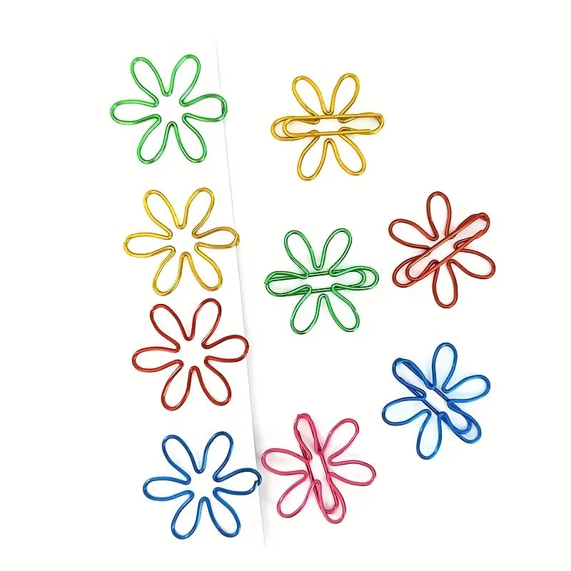12-Pack Colorful Metal Paper Clips & Bookmarks | Office Supplies Paper Clips QXL