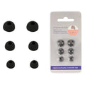 Silicone Ear Tips for Soundcore Liberty 4 NC, P2, P3 – 3 Sizes Earbud Ear Tips QXL Black