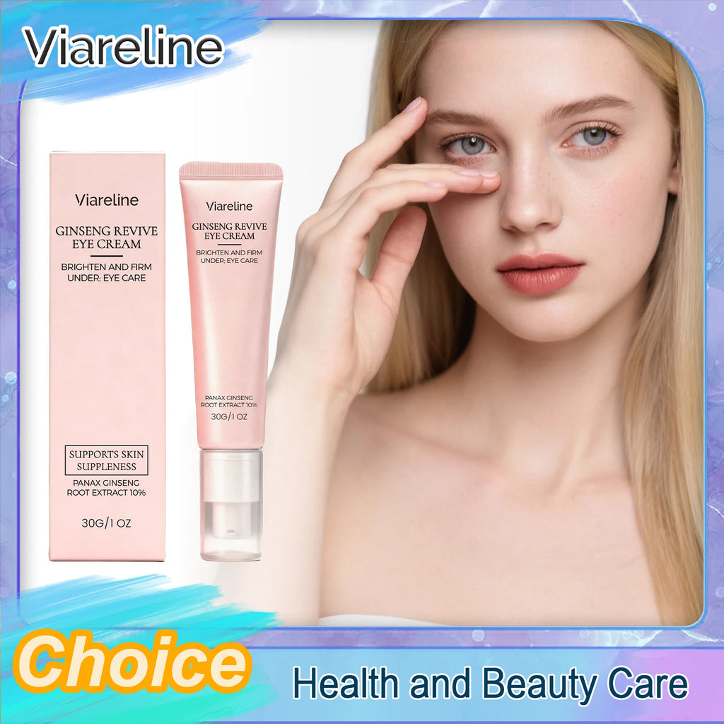 VIARELINE Ginseng Brightening Eye Cream | Anti-Aging & Firming Eye Cream QXL