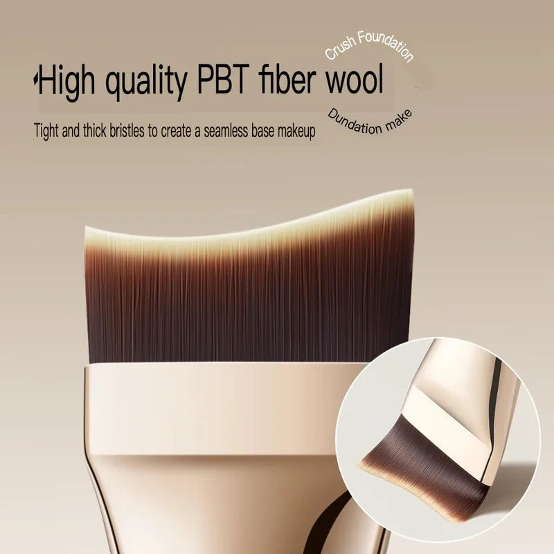 Ultra-Thin Angled Flat Foundation Brush | Seamless Blending Foundation Makeup Brush QXL