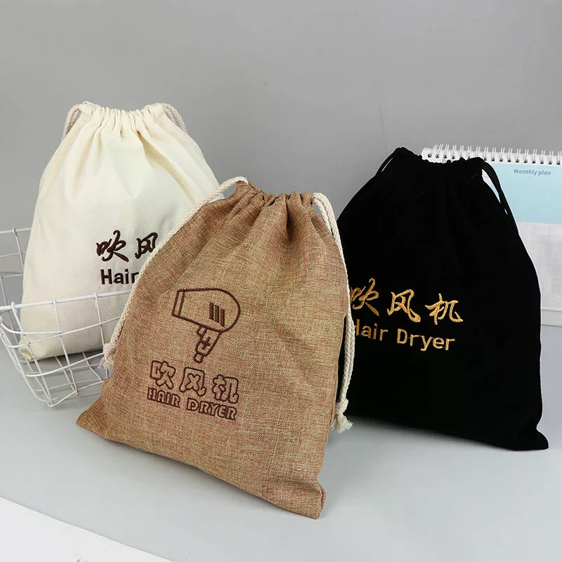 Hair Dryer Storage Bag | Drawstring Dust Cover Organizer Hair Dryer Storage Bag QXL