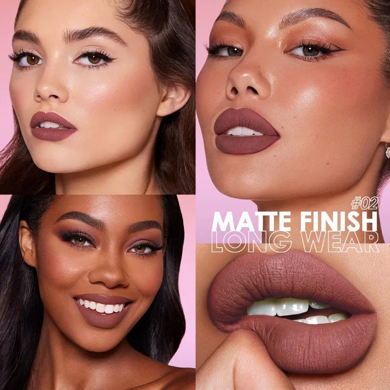 14-Color Matte Lipstick Set | Waterproof Long-Lasting Lip Color Matte Lipstick Set QXL