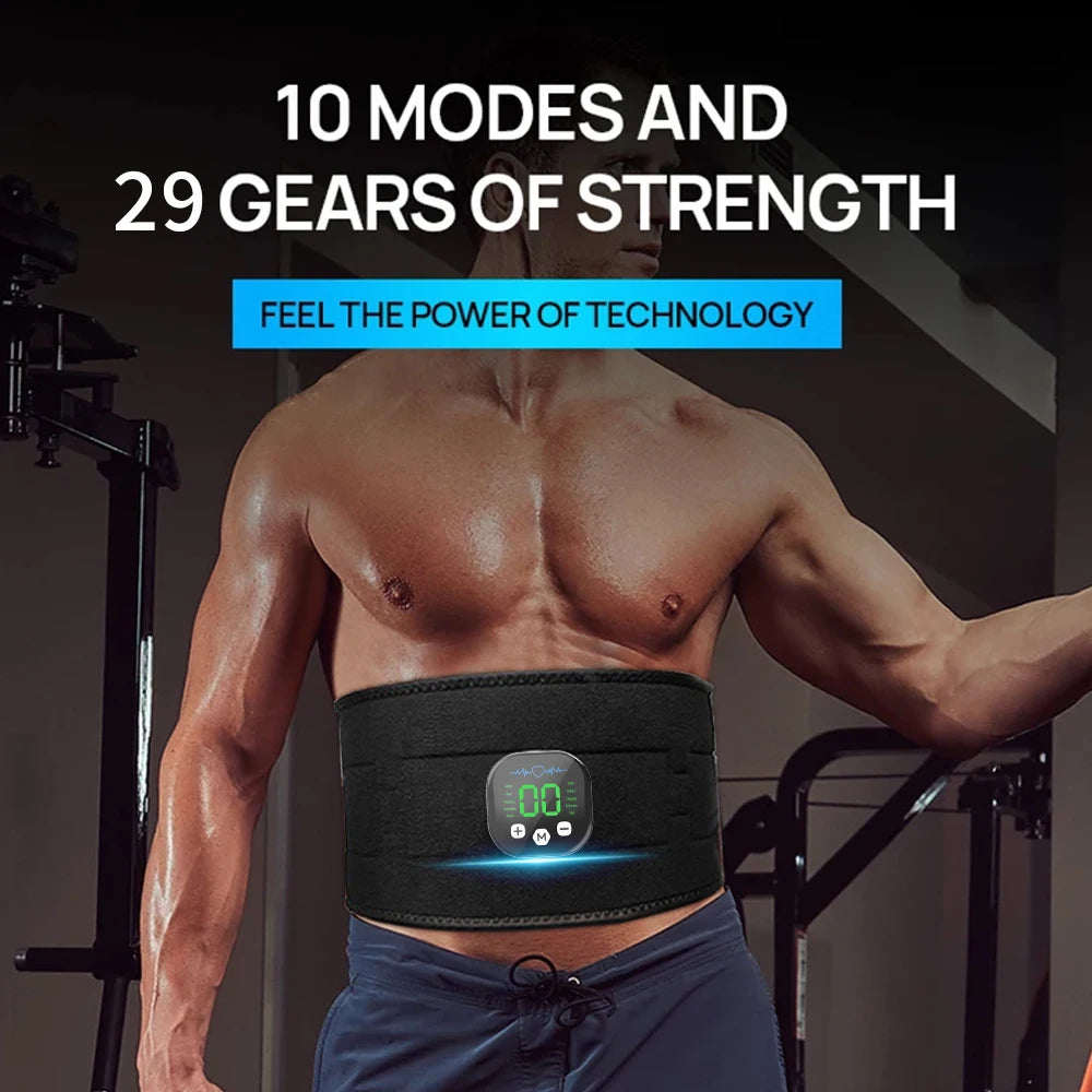 Smart EMS Ab Belt | Waist Toning & Muscle Stimulation EMS Ab Belt QXL