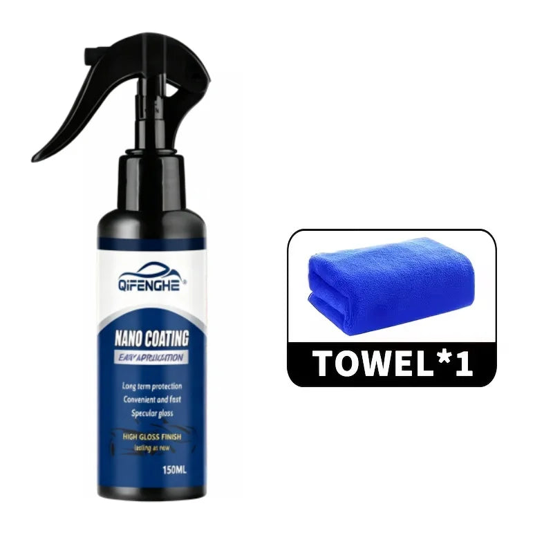 Nano Coating Spray – Car Paint Protection with Microfiber Towel Car Coating Spray QXL 150