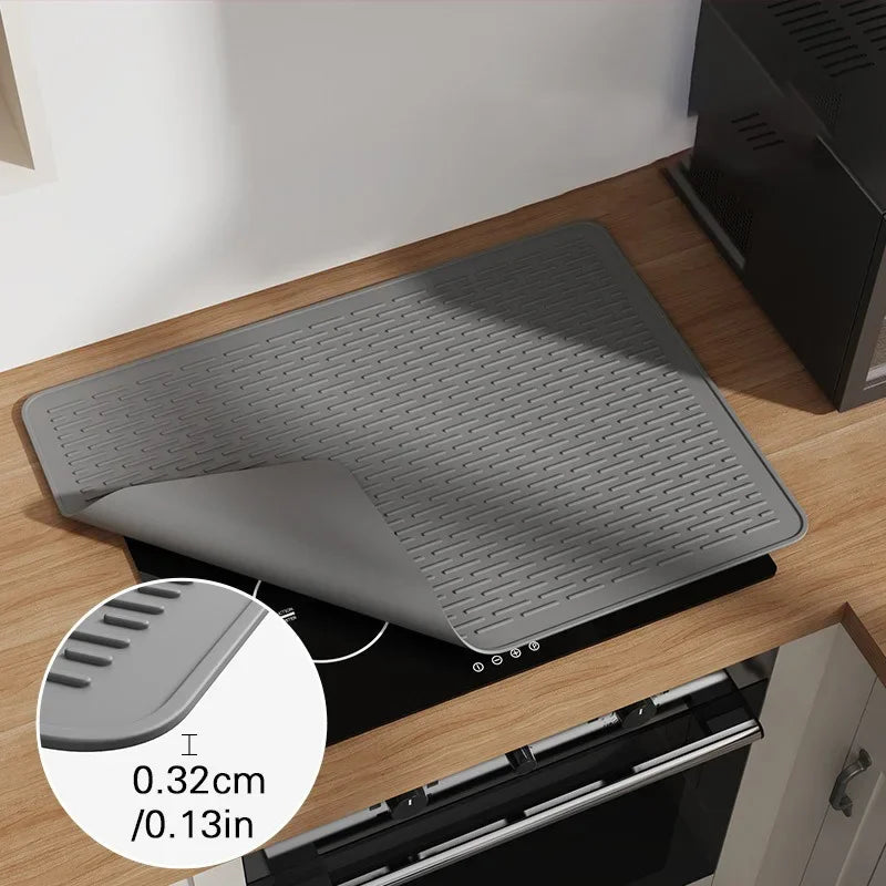 Silicone Stove Protector Mat | Non-Slip Glass Cooktop Cover Stove Protector Mat QXL