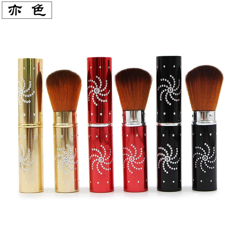 Telescopic Diamond Powder Blush Brush | Soft Fiber Bristles Powder Blush Brush QXL