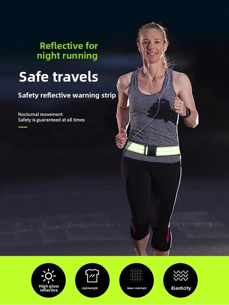 Reflective Wristbands & Belts for Running & Cycling | Hi-Vis Reflective Safety Bands QXL