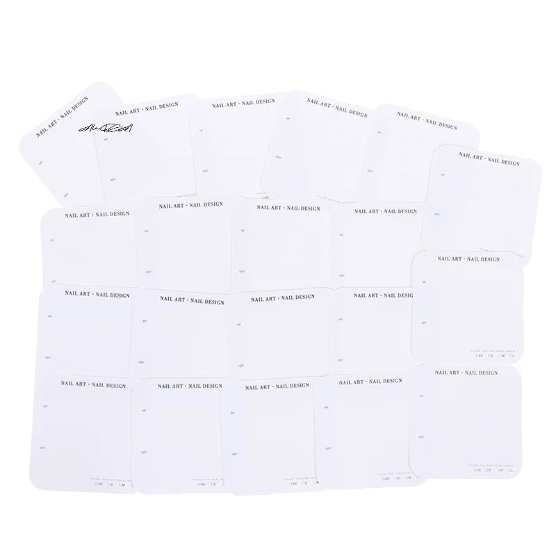 20-Sheet Press-On Nail Display Cards | Salon Swatch Show Cards Nail Display Cards QXL