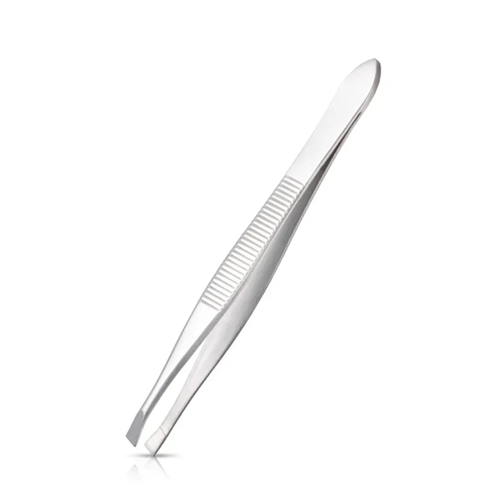 2-Pack Slant Tip Stainless Steel Eyebrow Tweezers | Beauty Tool Eyebrow Tweezers QXL