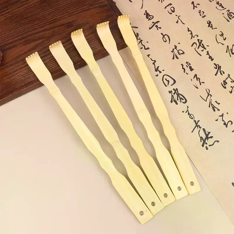 Bamboo Back Scratcher & Massage Roller | Long Stick 2/5 Pack Back Scratcher Massager QXL