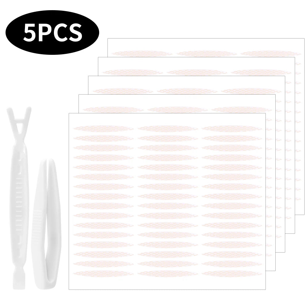 Mesh-Lace Double Eyelid Tape | Invisible Waterproof Stickers Eyelid Tape QXL 06