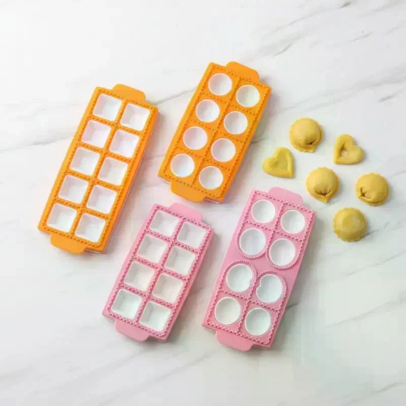 10-Pc Tortellini Mold & Ravioli Cutter Pasta Making Kit Pasta Making Kit QXL