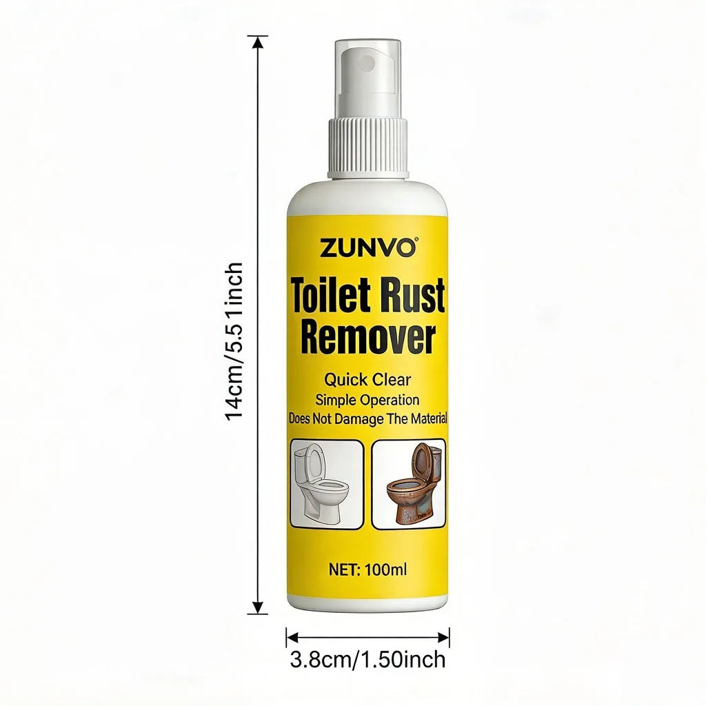Toilet Rust Remover Spray | Quick Stain & Limescale Cleaner Rust Remover Spray QXL