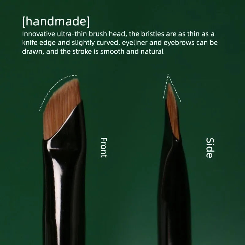 Ultra-Fine Angled Eyeliner & Eyebrow Brush | Portable M31 Angled Eyeliner Brush QXL