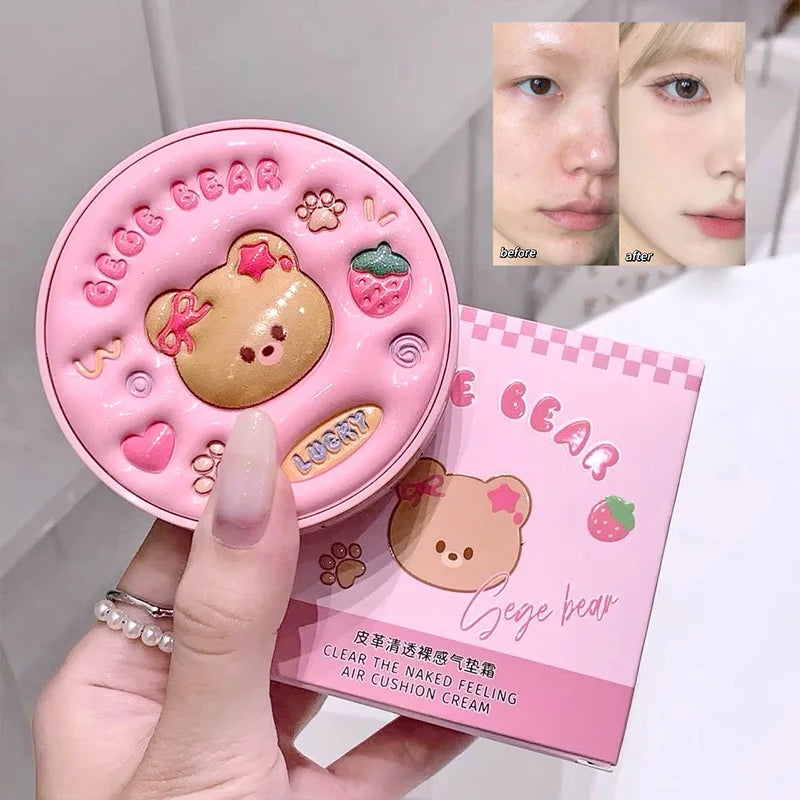 Gegebear Clear Nude Cushion Cream | Hydrating Foundation Cushion Foundation QXL