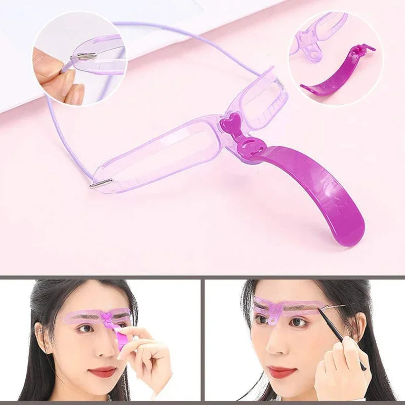 8-Pc Reusable Eyebrow Stencil Set | 3D Brow Templates Eyebrow Stencil Set QXL