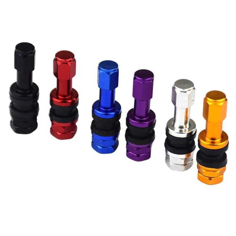 4-Pack TR43E Aluminum Tire Valve Stems for Tubeless Rims Tire Valve Stems QXL