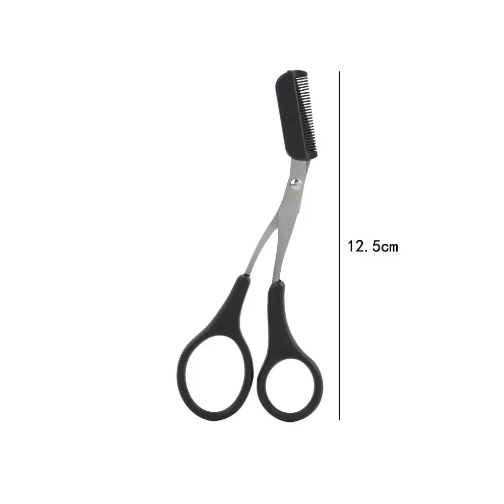 Eyebrow Scissors with Comb | Stainless Steel Brow Trimmer Eyebrow Trimmer Scissors QXL