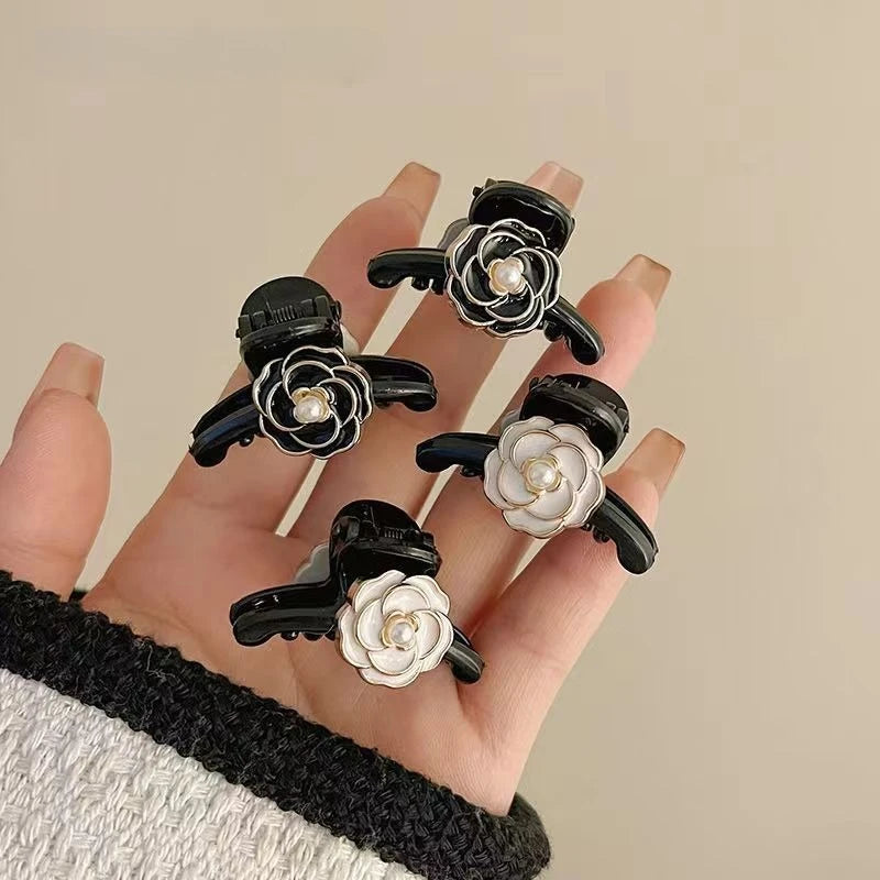 2-Pack Retro French Camellia Hair Clips | Vintage Hairpins Hair Clip Set QXL