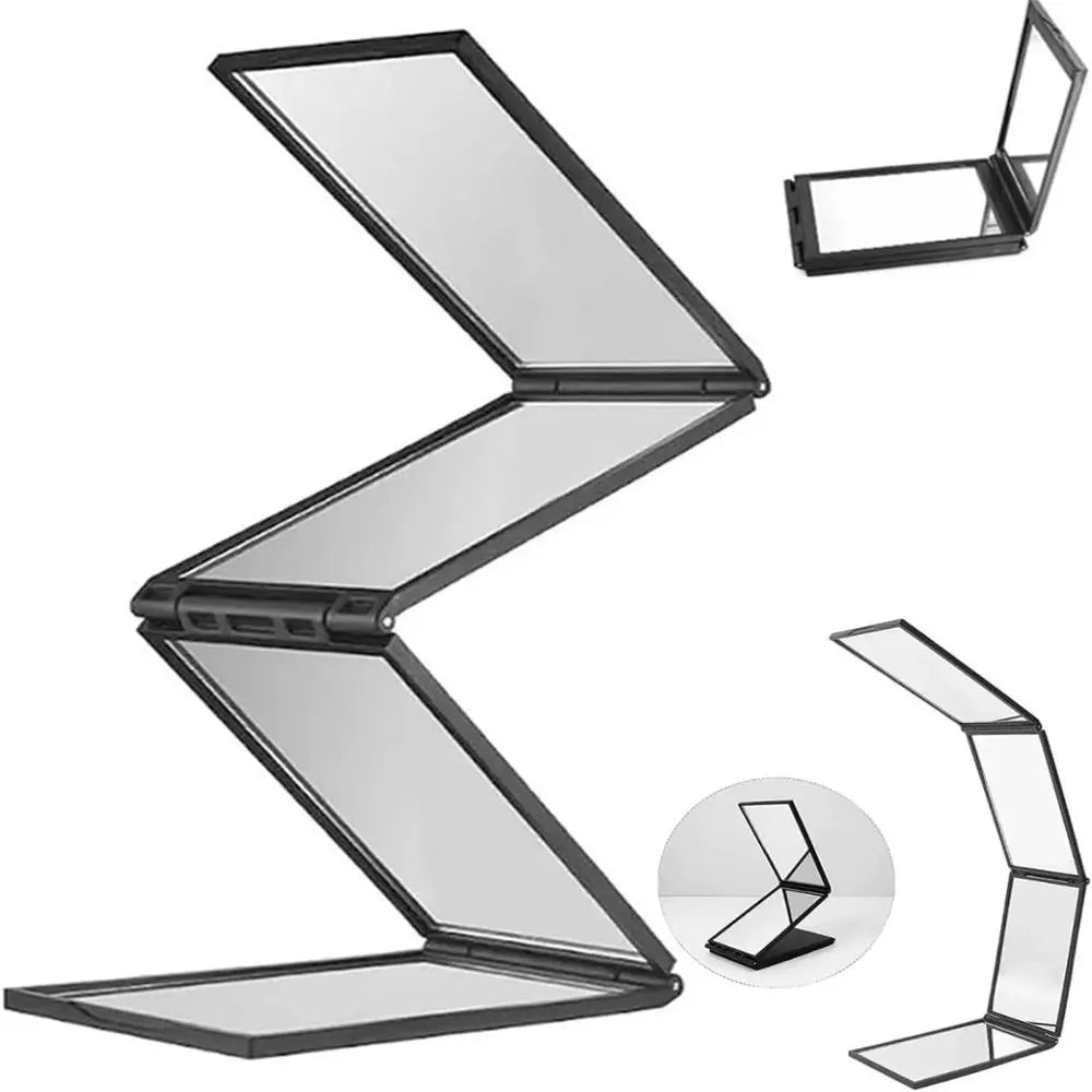 360° Folding Multi-Angle Mirror | Portable Trifold Handheld Folding Handheld Mirror QXL