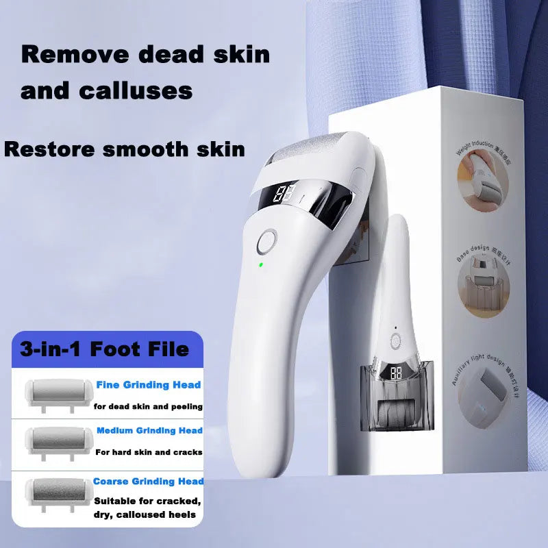 3-in-1 Rechargeable Electric Foot File & Callus Remover Electric Foot File QXL