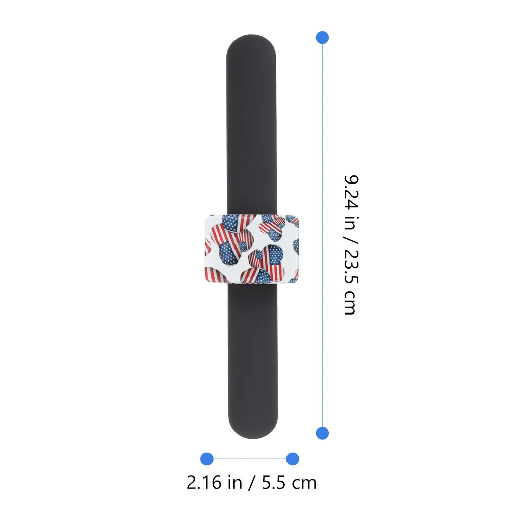 Magnetic Silicone Wristband Hair Clip Holder | Heart Shape Magnetic Stylist Wristband QXL
