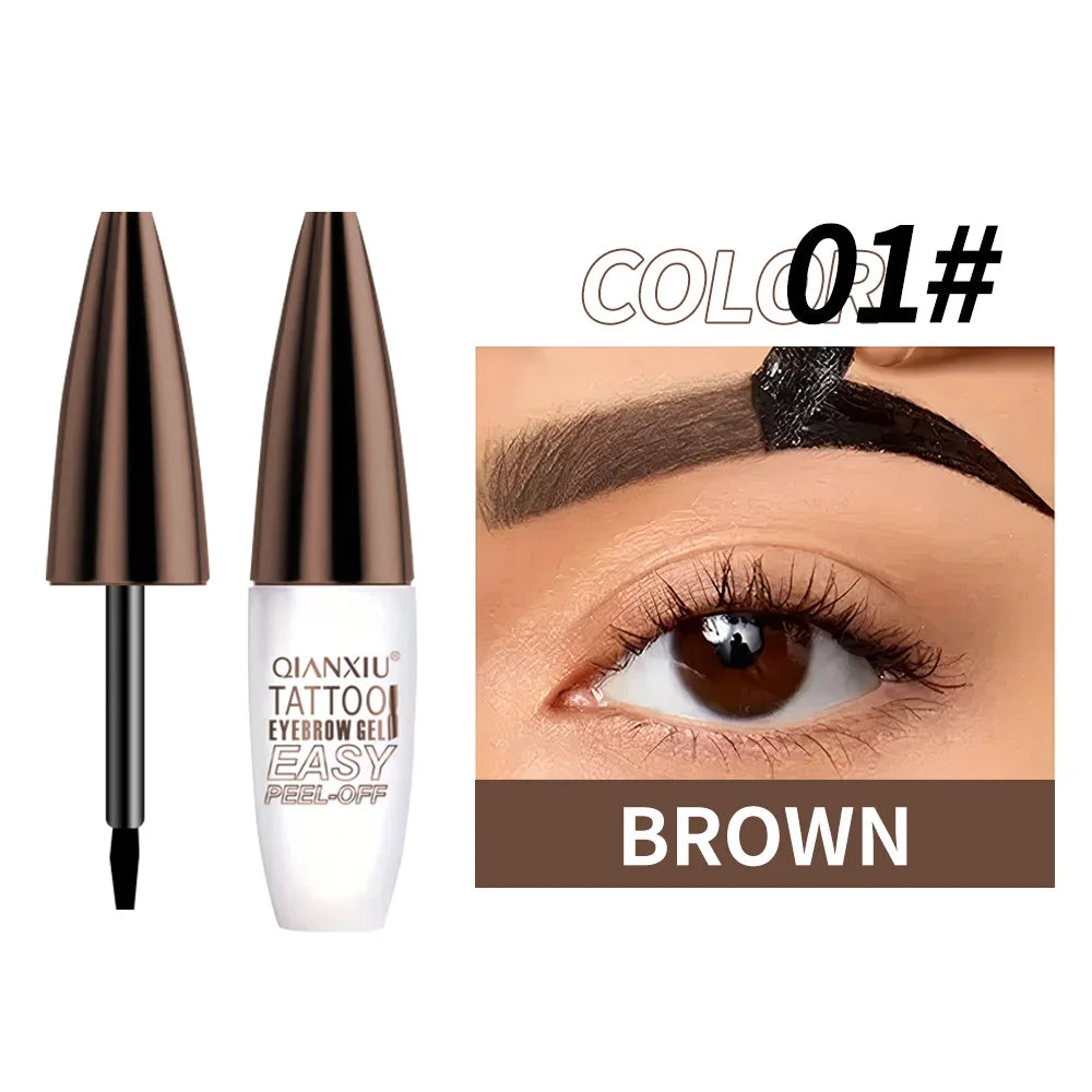 Waterproof Semi-Permanent Eyebrow Tattoo Gel | 3-Day Tint Eyebrow Tattoo Gel QXL Q323-01 10g