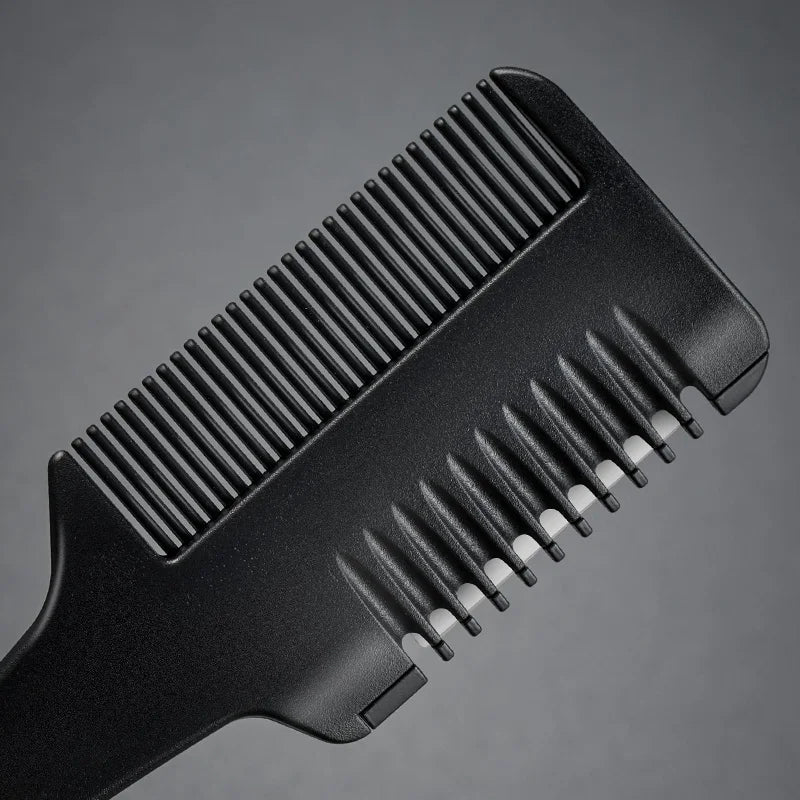 GIANXI Carbon Fiber Hair Cutting Comb with Razor Blades Hair Cutting Comb QXL