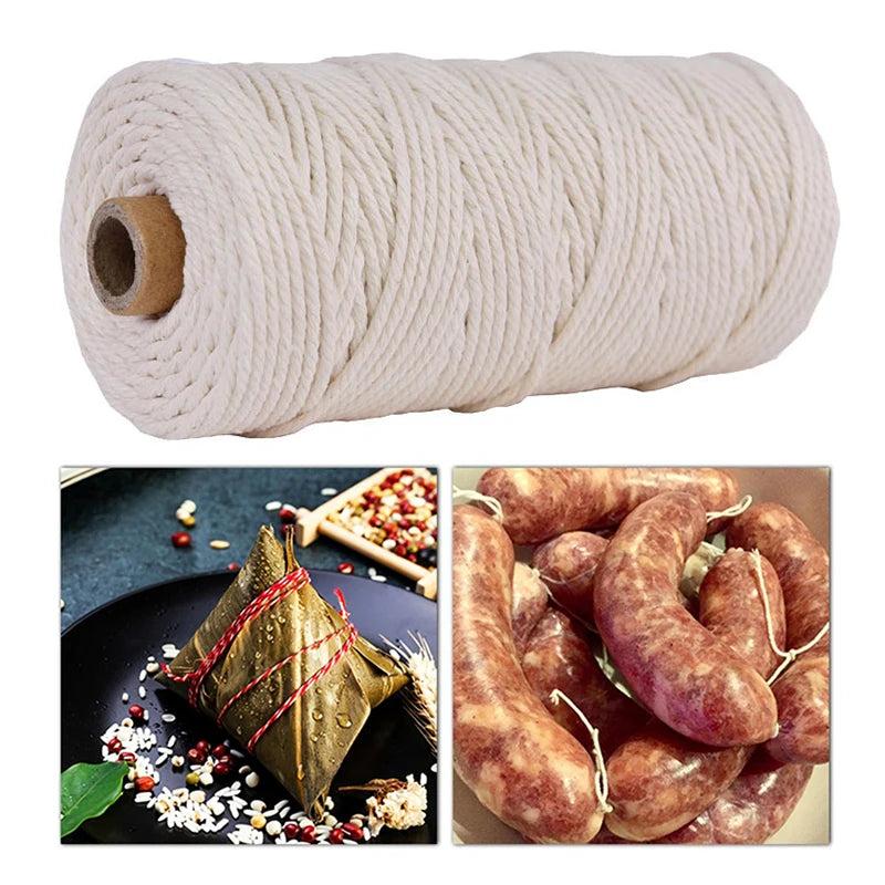 2mm Cotton Butcher's Twine | Meat Trussing String 100m Butcher's Twine QXL