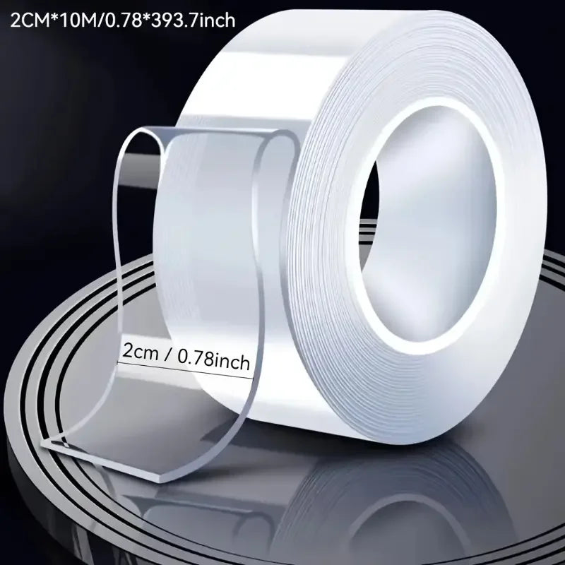 10M Nano Double-Sided Tape | Waterproof, Clear, No Residue Double-Sided Tape QXL