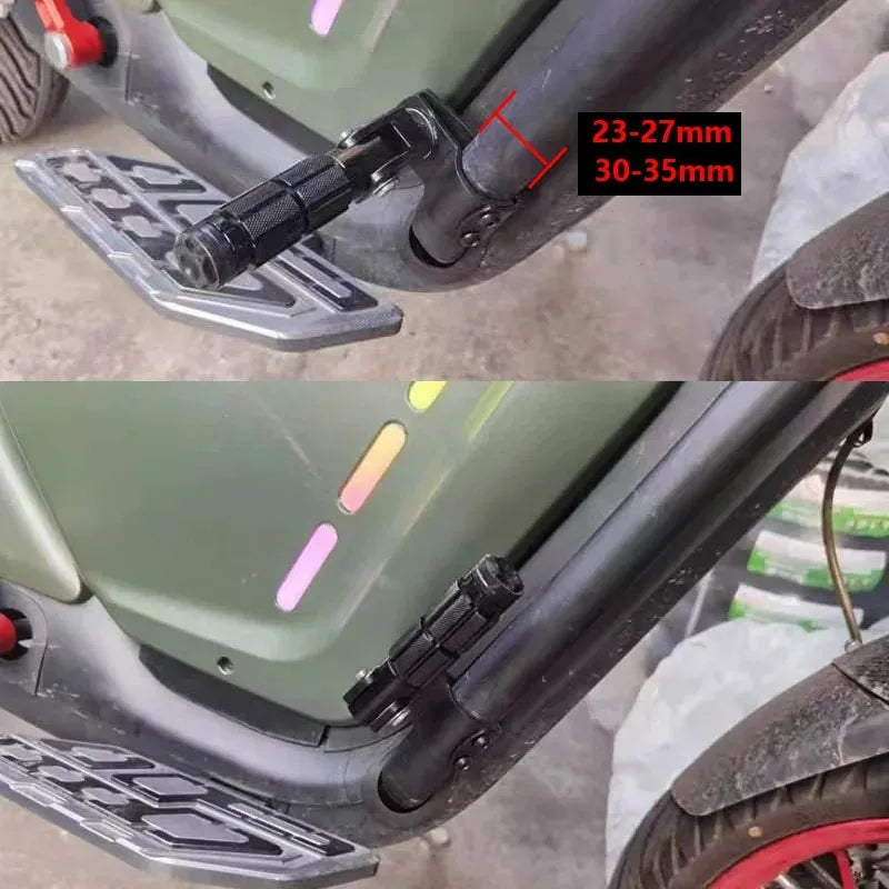 M8 Foldable Motorcycle Rear Footpegs | CNC Aluminium Universal Motorcycle Footpegs QXL