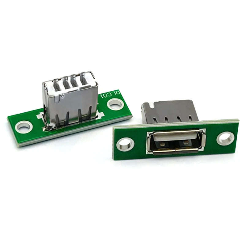 5-Pack USB Panel Mount Connector Fixed Board | DIY Repair USB Panel Connector QXL