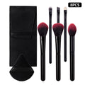 KOSSHOW 8-Pc Professional Makeup Brush Set | Travel Kit Makeup Brush Set QXL black