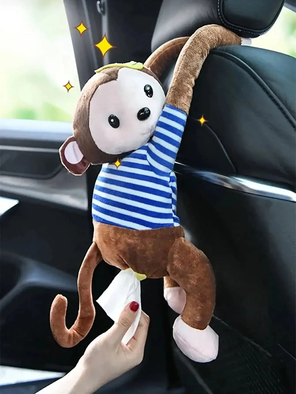 Monkey Cartoon Tissue Box Cover | Car, Home & Bathroom Tissue Box Cover QXL