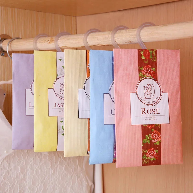 5-Pack Scented Sachets | Car, Wardrobe & Home Air Freshener Scented Sachet QXL