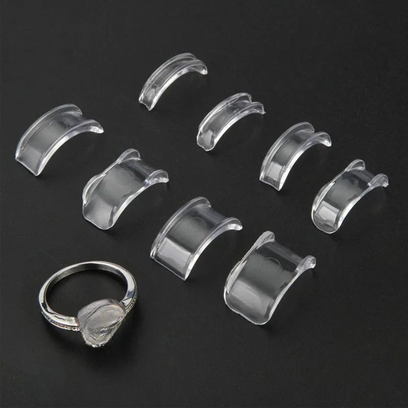 Invisible Ring Size Adjuster Set – 8/16pc Clear Silicone Ring Size Adjuster QXL
